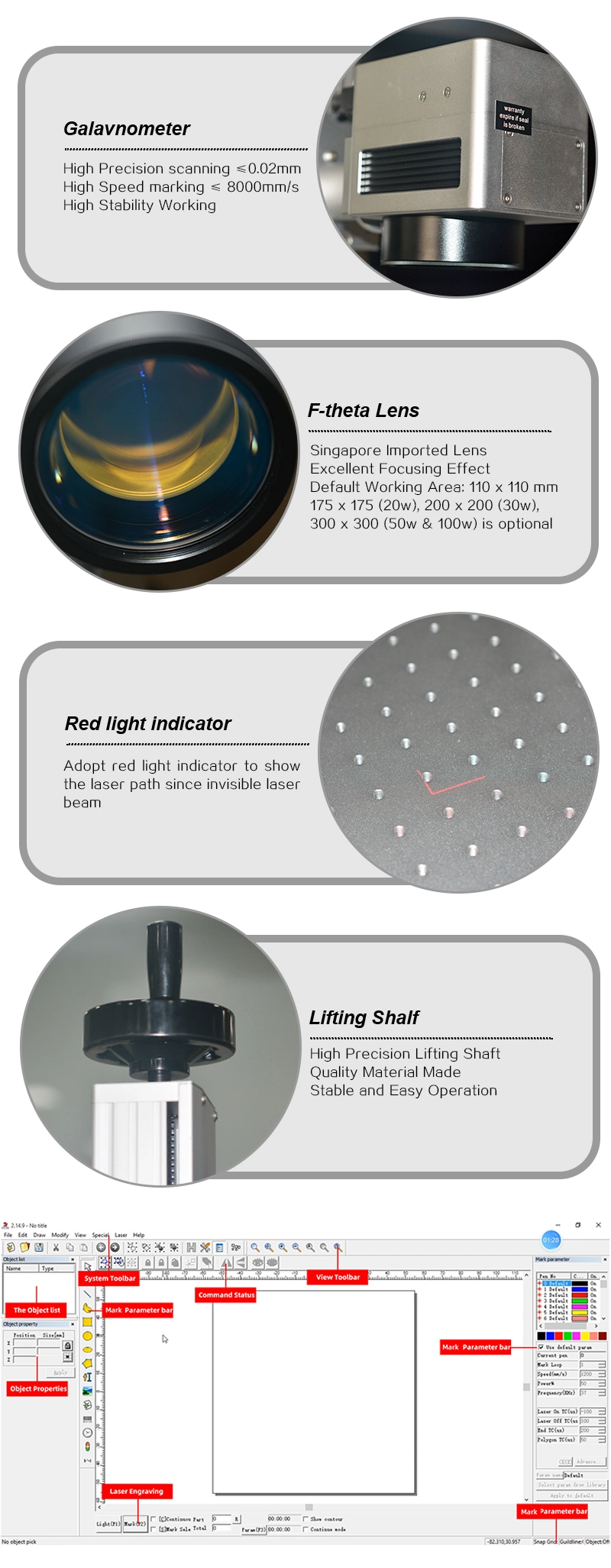 Diode Pump Metal Flexible Hose Pipe Fiber Laser Marking Machine